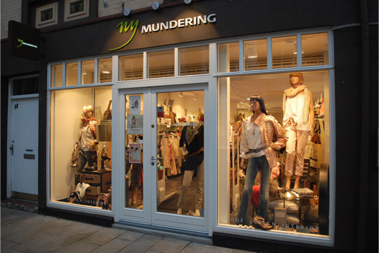 Ny Mundering Butiksfacade